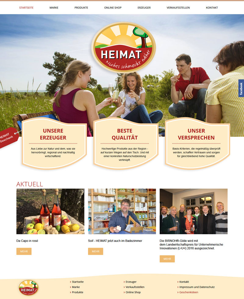 Zur Website HEIMAT – Nichts schmeckt näher